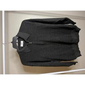 Raffi Linea Uomo vintage wool blend quarter zip up sweater